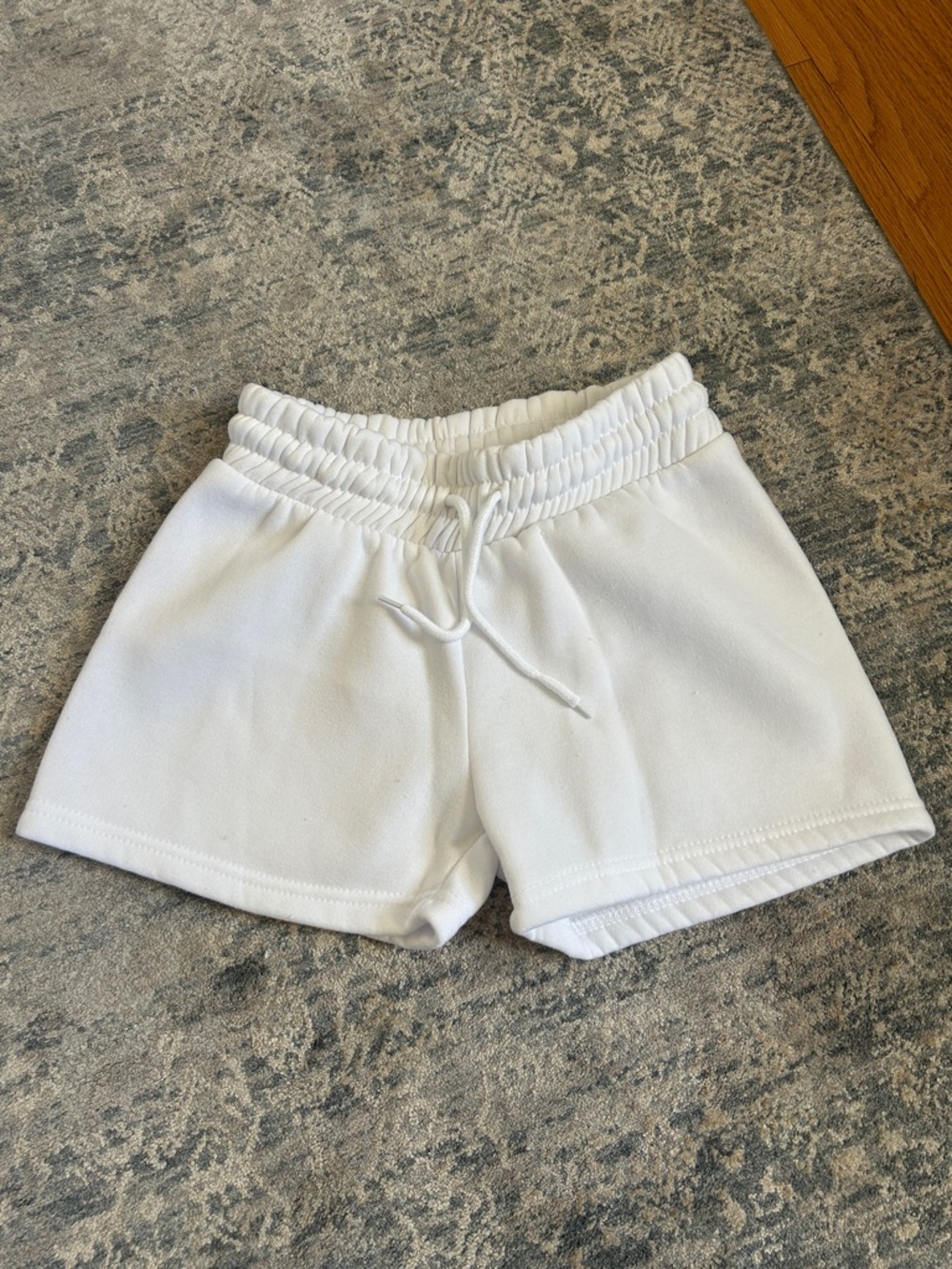 Love Streak White Elastic Waist Shorts